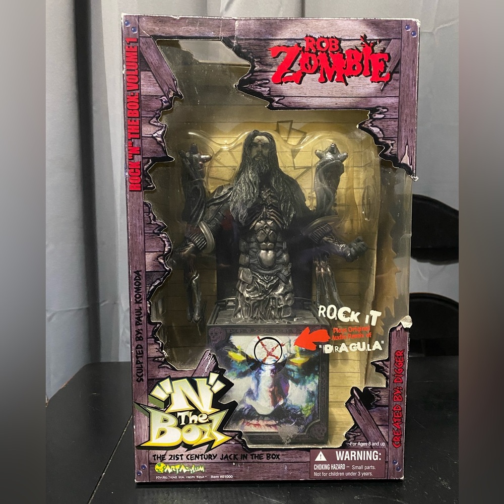 Rob Zombie "N"The Box  Jack in The Box Figure Still Plays
